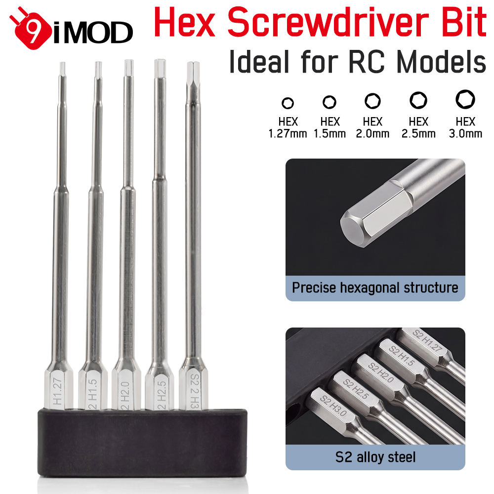 Micro Screwdriver Kit - 9IMOD Hex Screwdriver Set 100mm Extended