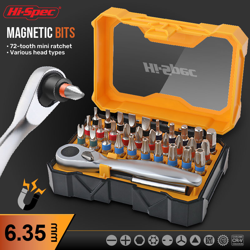 Micro Screwdriver Kit - Hi-Spec 72-T Mini Ratchet Socket Wrench