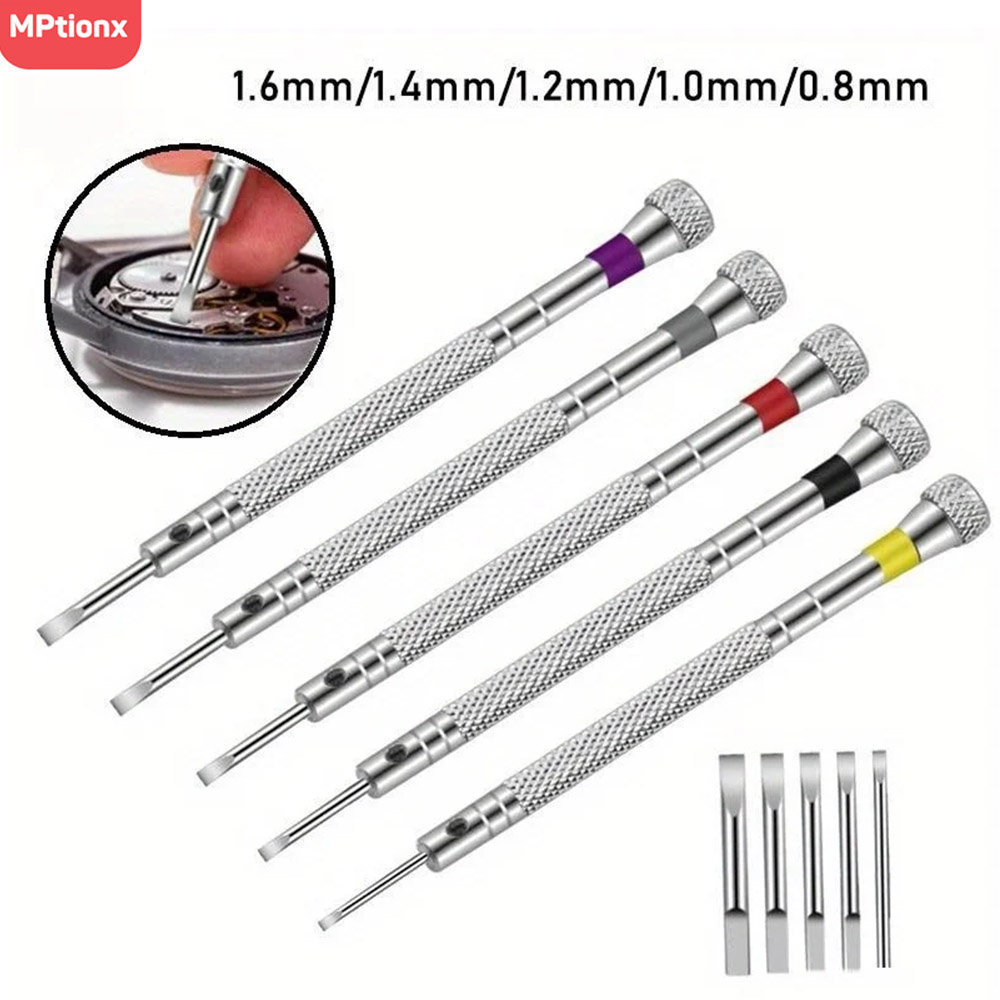 Micro Screwdriver Kit - 5pcs/set 0.8-1.6mm Steel Screwdriver for Watch