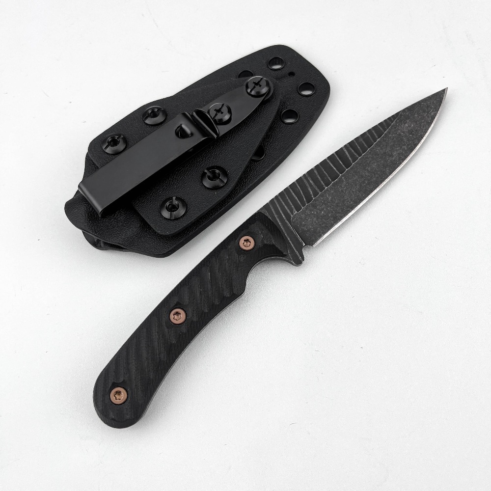 Full Tang Bushcraft Knife D2 B - đánh giá và giá Edc Fixed Blade Deep Carry