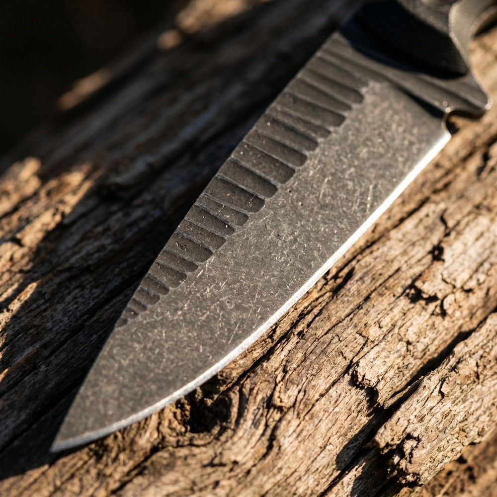 Full Tang Bushcraft Knife D2 B - đánh giá và giá Edc Fixed Blade Deep Carry