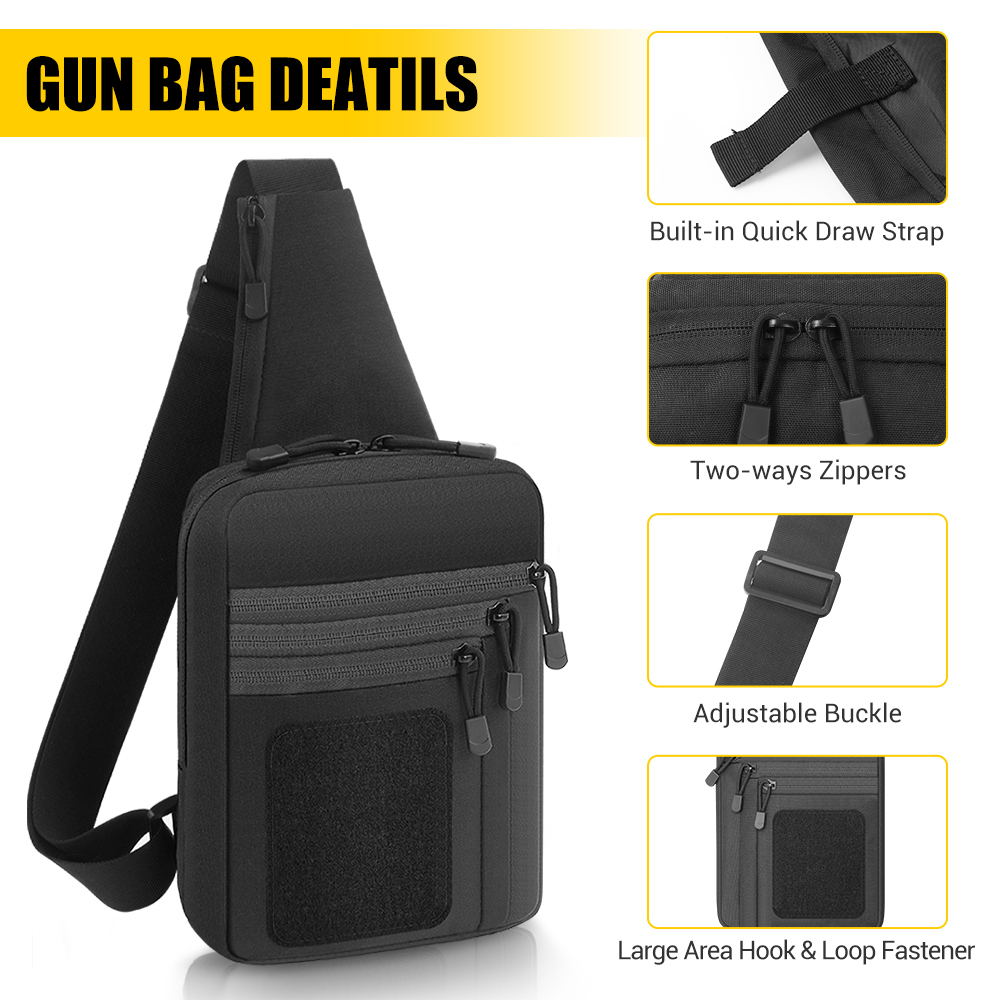 Tactical Pistol Gun Bag Concea - đánh giá và giá Edc Concealed Carry Bag