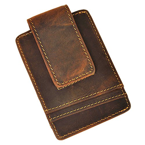 2020 Xu Hướng Da Thật Từ Tính  - đánh giá và giá Money Clip Magnetic