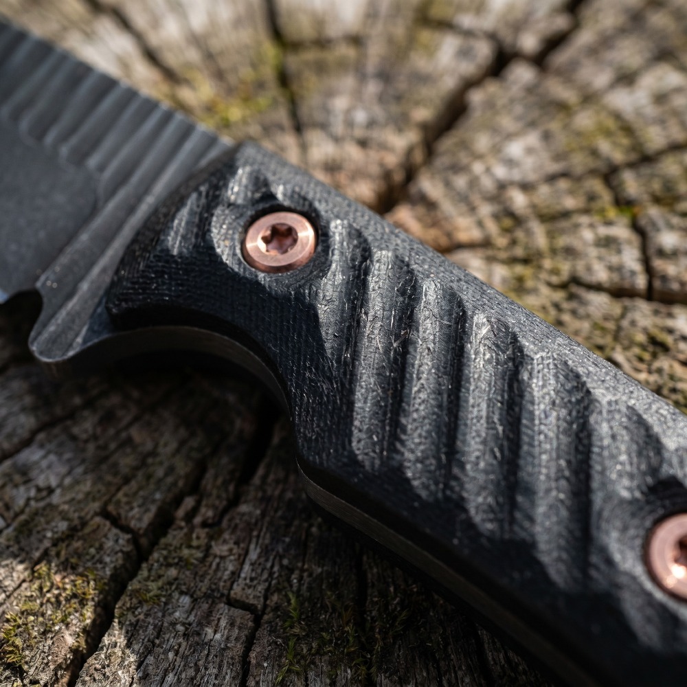 Full Tang Bushcraft Knife D2 B - đánh giá và giá Edc Fixed Blade Deep Carry