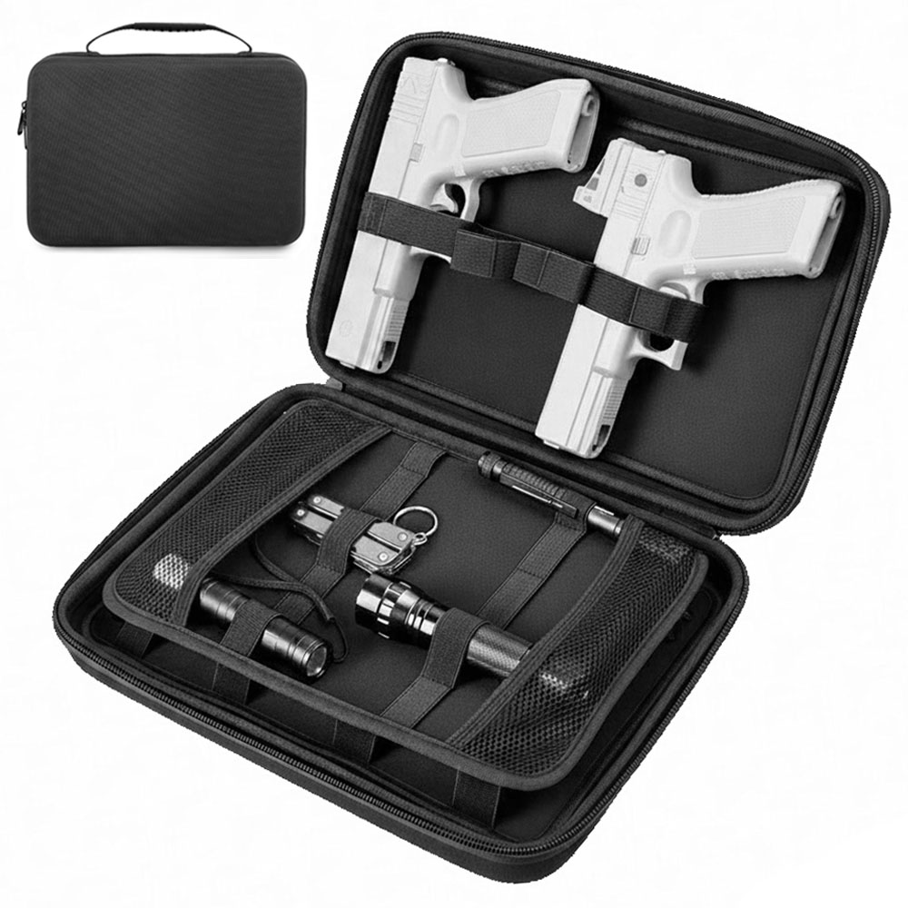 Tactical Pistol Gun Case Dual  - đánh giá và giá Edc Concealed Carry Bag