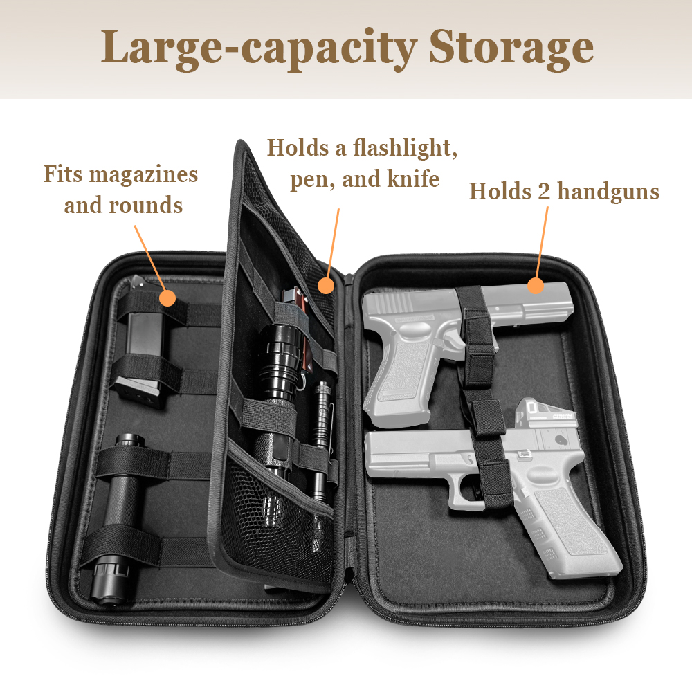 Tactical Pistol Gun Case Dual  - đánh giá và giá Edc Concealed Carry Bag