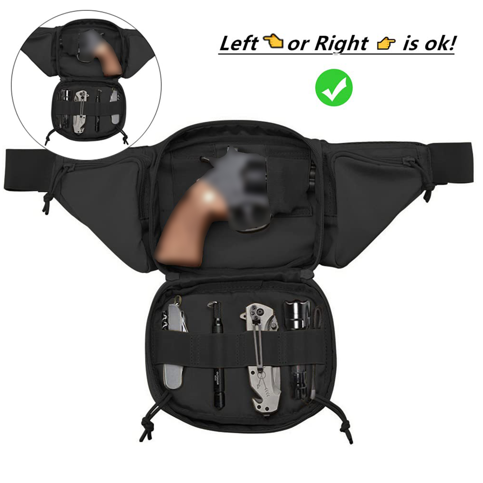 Tactical Fanny Pack Gun Holste - đánh giá và giá Edc Carry For Men