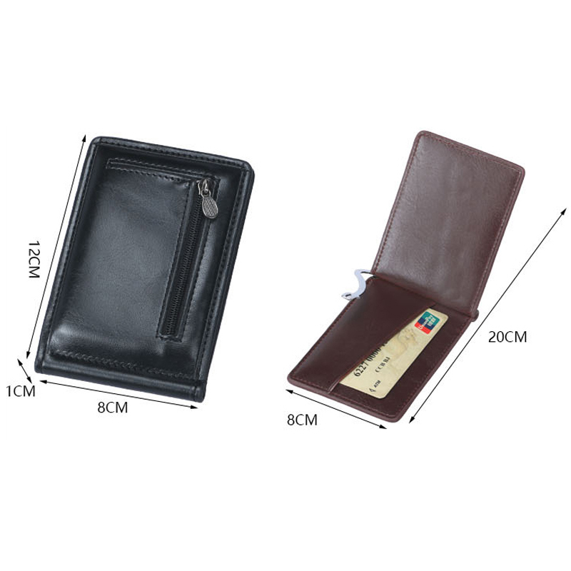 Mới Mini Nam Da Kẹp Tiền Ví Vớ - đánh giá và giá Money Clip Magnetic