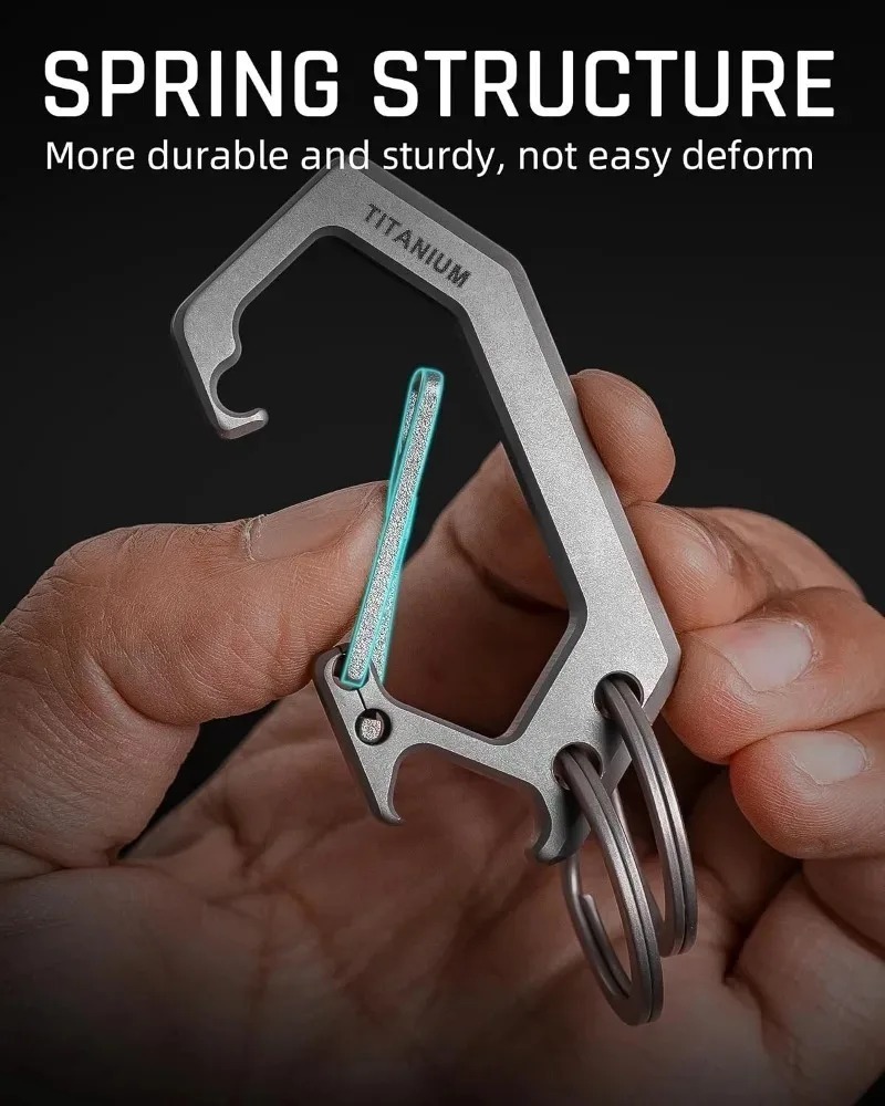 Titanium Alloy Fish Bone Key R - đánh giá và giá Bottle Opener Keyring