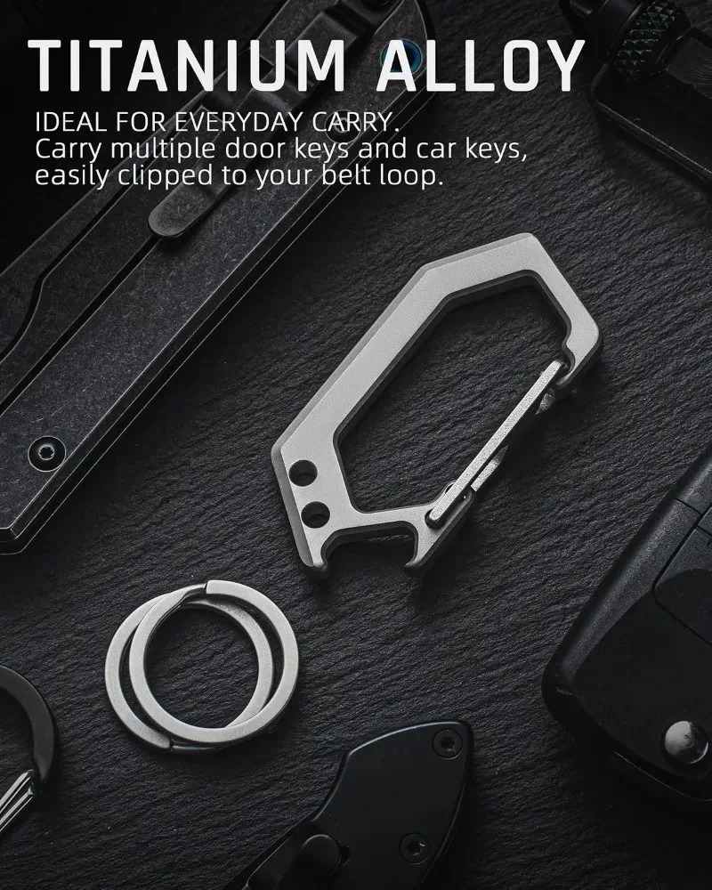 Titanium Alloy Fish Bone Key R - đánh giá và giá Bottle Opener Keyring